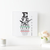 Horloge Carrée Optométry Eye Chart (Maison)