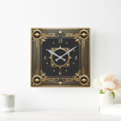 Horloge Carrée Or Art déco (Maison)