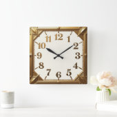 Horloge Carrée Or Art déco (Maison)