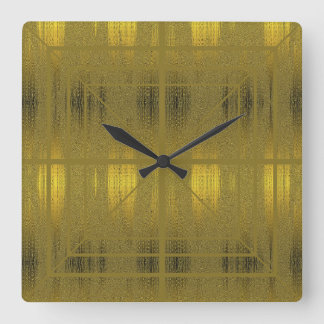 Horloge Carrée Or élégant