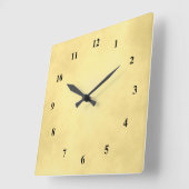 Horloge Carrée Or magnifique (Angle)