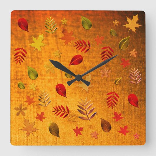 Horloge Carrée Or vintage (Recto)