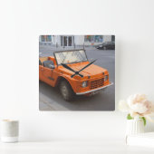 Horloge Carrée Orange Citroën Mehari (Maison)