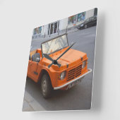 Horloge Carrée Orange Citroën Mehari (Angle)