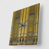 Horloge Carrée Organe pipes square clock (Angle)