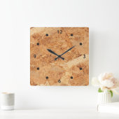 Horloge Carrée oriented strand board - OSB seamless (Maison)