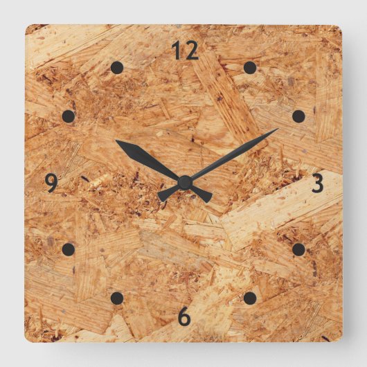 Horloge Carrée oriented strand board - OSB seamless (Recto)
