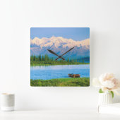 Horloge Carrée Orignal dans le lac Wonder (Maison)