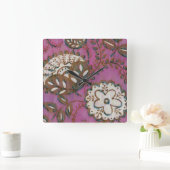 Horloge Carrée Ornement rayonnant I (Maison)