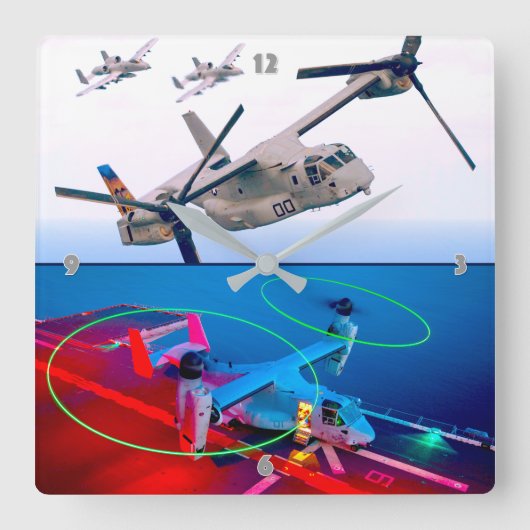 HORLOGE CARRÉE OSPREY MV-22B (Recto)