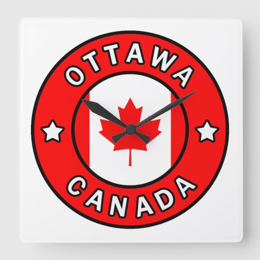 Horloge Carrée Ottawa Canada (Recto)