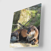 HORLOGE CARRÉE OTTERS (Angle)