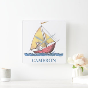 Horloge Carrée Où sont les choses sauvages   Max Voile