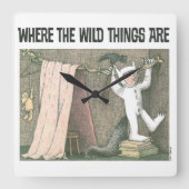 Horloge Carrée Où Sont Les Choses Sauvages | Scène 1 (Recto)