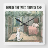 Horloge Carrée Où Sont Les Choses Sauvages | Scène 3 (Recto)