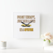 Horloge Carrée Oubliez la thérapie, Triumph Spitfire (Maison)