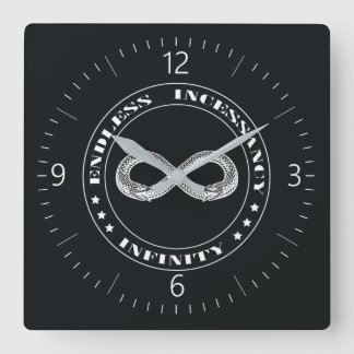 Horloge Carrée Ouroboros