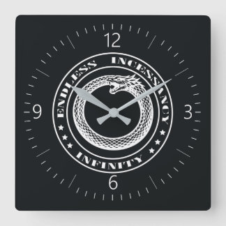 Horloge Carrée Ouroboros