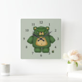 Horloge Carrée Ours Frankenstein (Maison)