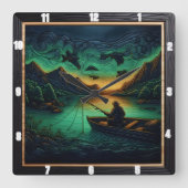 Horloge Carrée Outdoorsman (Recto)