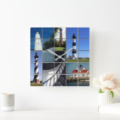 Horloge Carrée Outer Banks (Maison)