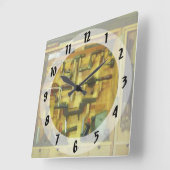 Horloge Carrée Outils de travail du bois (Angle)