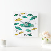 HORLOGE CARRÉE OVNI (Maison)