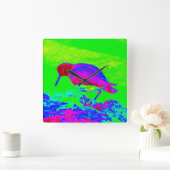 Horloge Carrée Oyster Catcher (Maison)