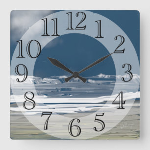 Horloge Carrée Pacific Northwest Ocean Dreams