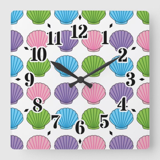 Horloge Carrée Pack de Pastel (Recto)