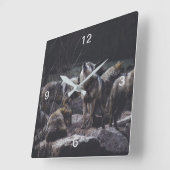 Horloge Carrée Pack Wolf (Angle)
