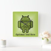 Horloge Carrée Paisley Character pour le robot Android™ (Maison)