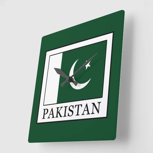 Horloge Carrée Pakistan (Angle)