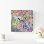 Horloge Carrée Palette d'Artist (Maison)