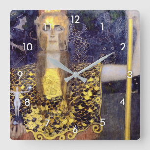 Horloge Carrée Pallas Athena, Gustav Klimt