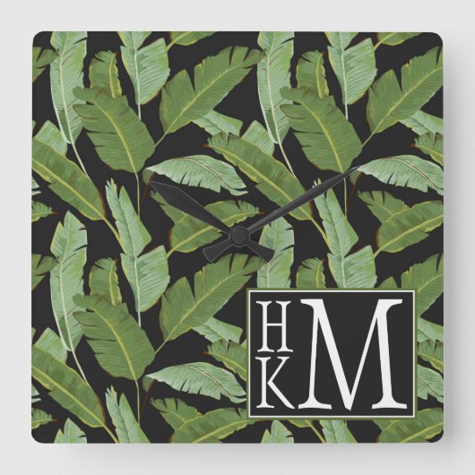 Horloge Carrée Palm | monogram (Recto)