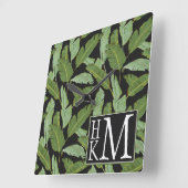 Horloge Carrée Palm | monogram (Angle)