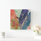 Horloge Carrée Palmes électriques (Maison)