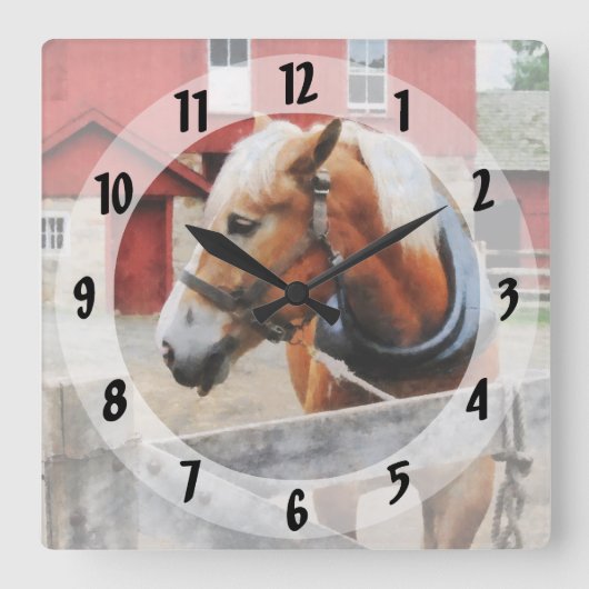 Horloge Carrée Palomino (Recto)
