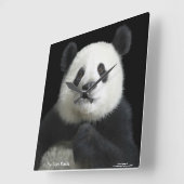Horloge Carrée Panda Image for Square Wall Clock (Angle)