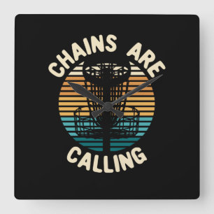 Horloge Carrée Panier de golf Disc Golf