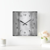 Horloge Carrée Panneaux en marbre noir de charbon (Maison)