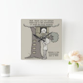 Horloge Carrée Papa croit aux possibilités (Maison)