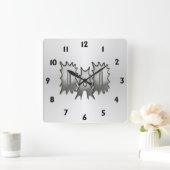 Horloge Carrée Papa éclatant (Maison)