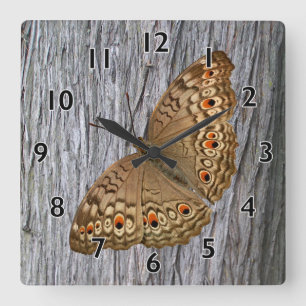 Horloge Carrée Papillon de panthère de Junio