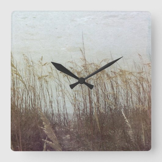 Horloge Carrée Par les dunes II (Recto)