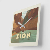 Horloge Carrée Parc national de Zion | Les Étroits (Angle)