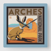 Horloge Carrée Parc national des Arches, Utah | Jacklapin (Recto)