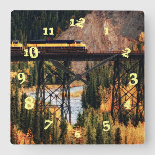 Horloge Carrée Parc national et conserve Etats-Unis Alaska de