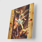 Horloge Carrée Parchemin Saint-Michel de l'Archange (Angle)